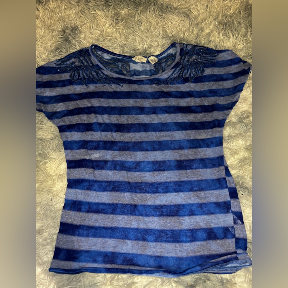 Blue Striped Women's Top